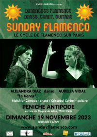 spectacle Sunday Flamenco. Le dimanche 19 novembre 2023 à Paris19. Paris.  17H00